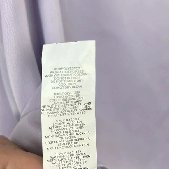 Nasty Gal Collection Lilac Satin Adjustable Straps Cami Size Size U.S 16 - Picture 6 of 6